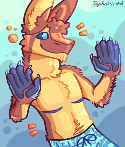 (Art by me/comms open) Summers ending so I made a silly lil sona thing by TopHatDoh