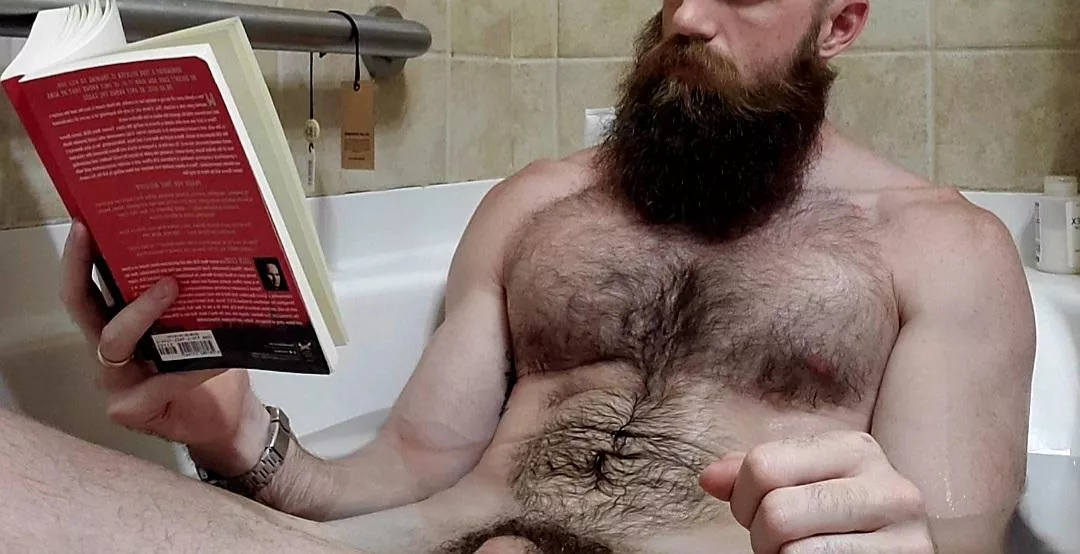 Beard, bath, book, and maybe a boner. posted by SixEightSequoia