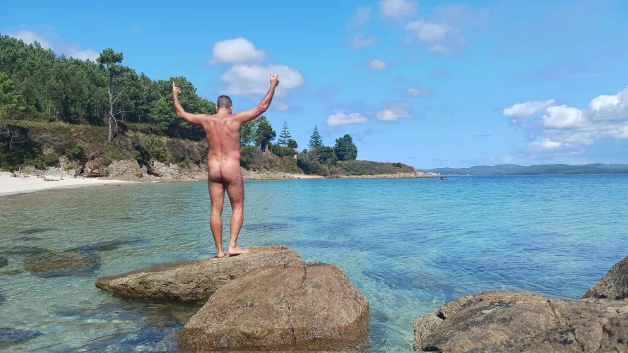 My paradise. Lovely beach. by nudebodytime