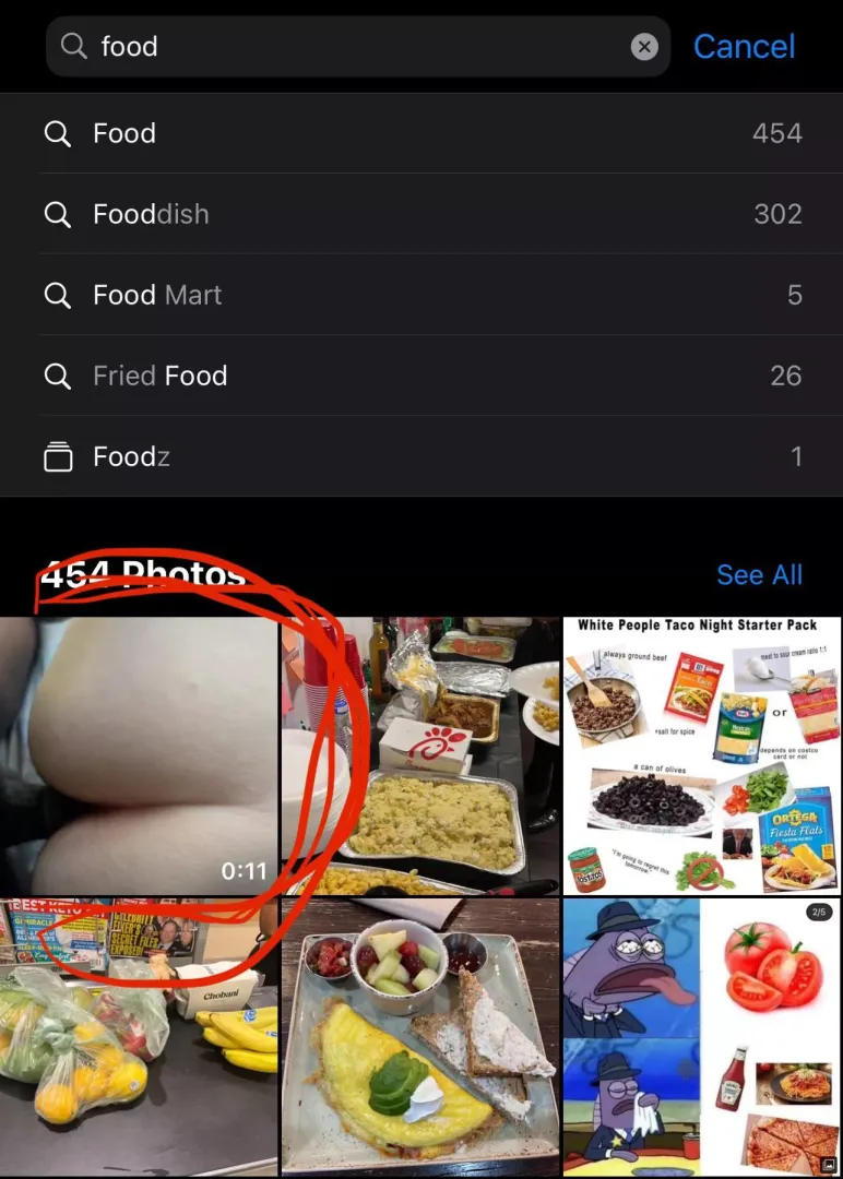 Why is clapping my friend’s cheeks considered “Food” by Apple? 😂 by adriangerbroski