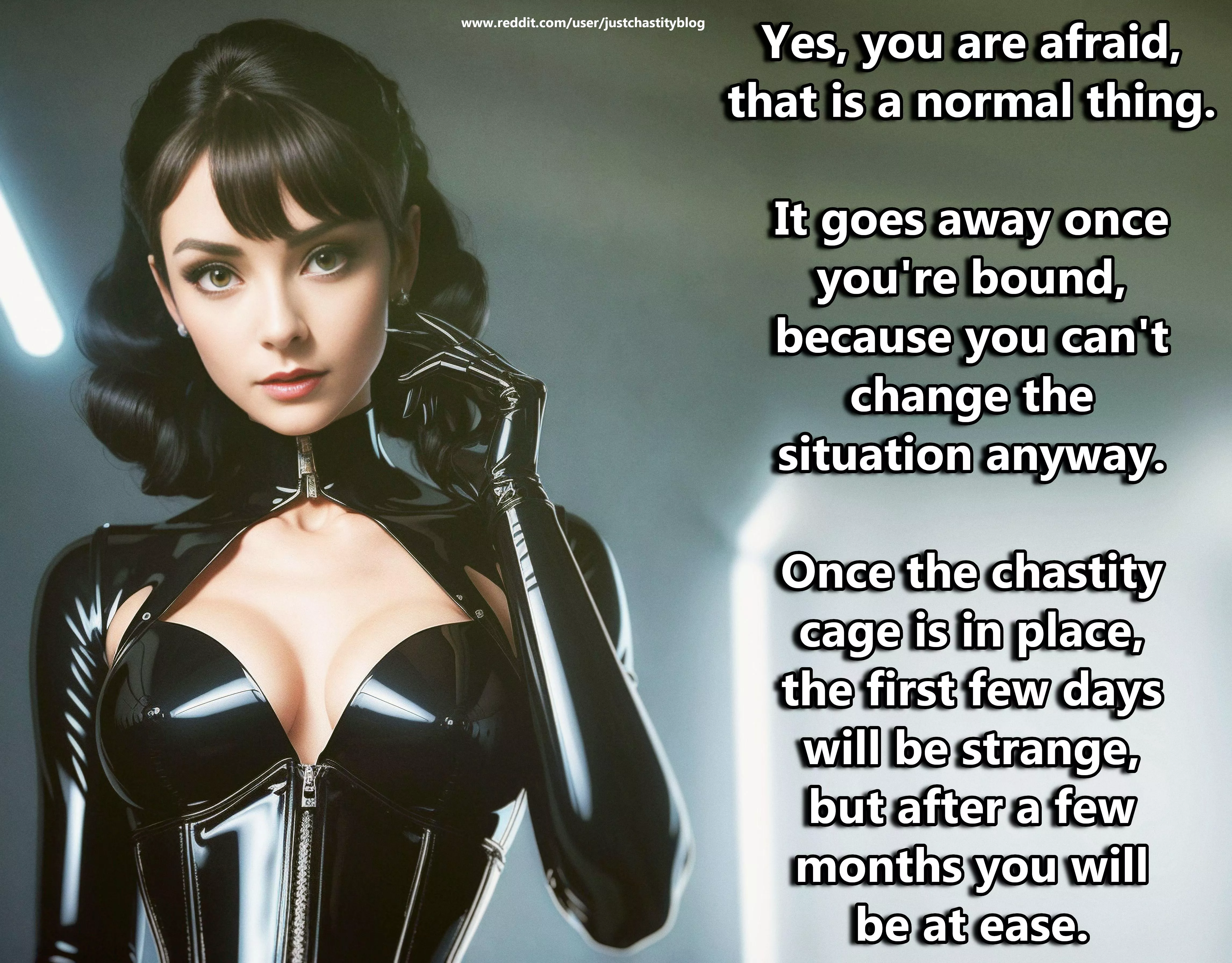 You only have to get used to it! posted by justchastityblog