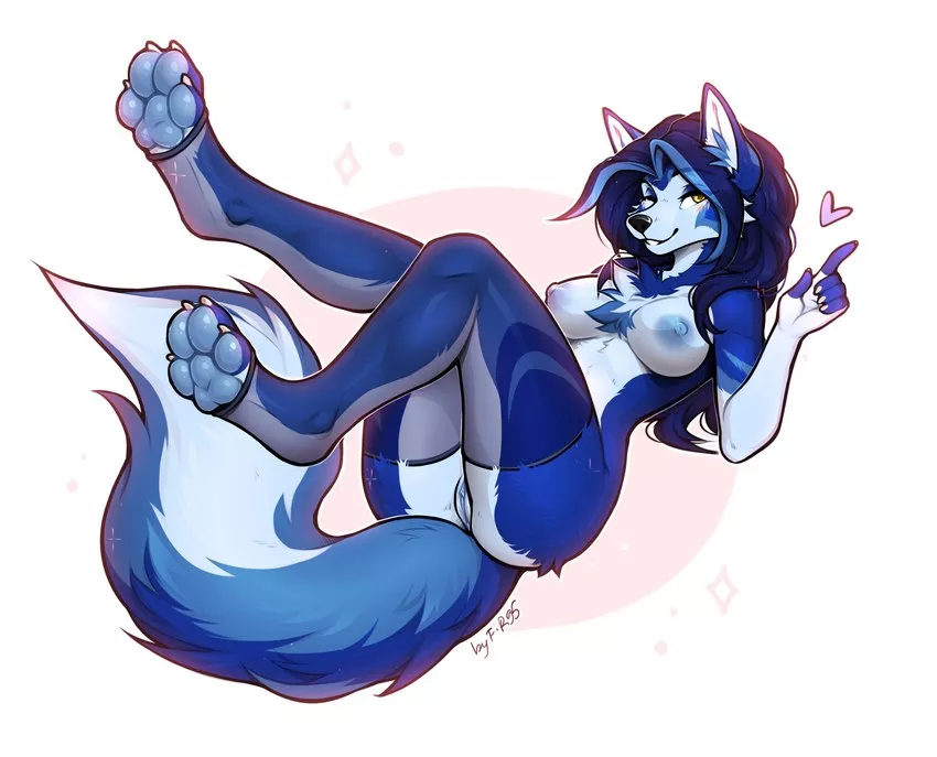 Blue wolf [F] (f-r95) posted by Mysterious-Scale-385