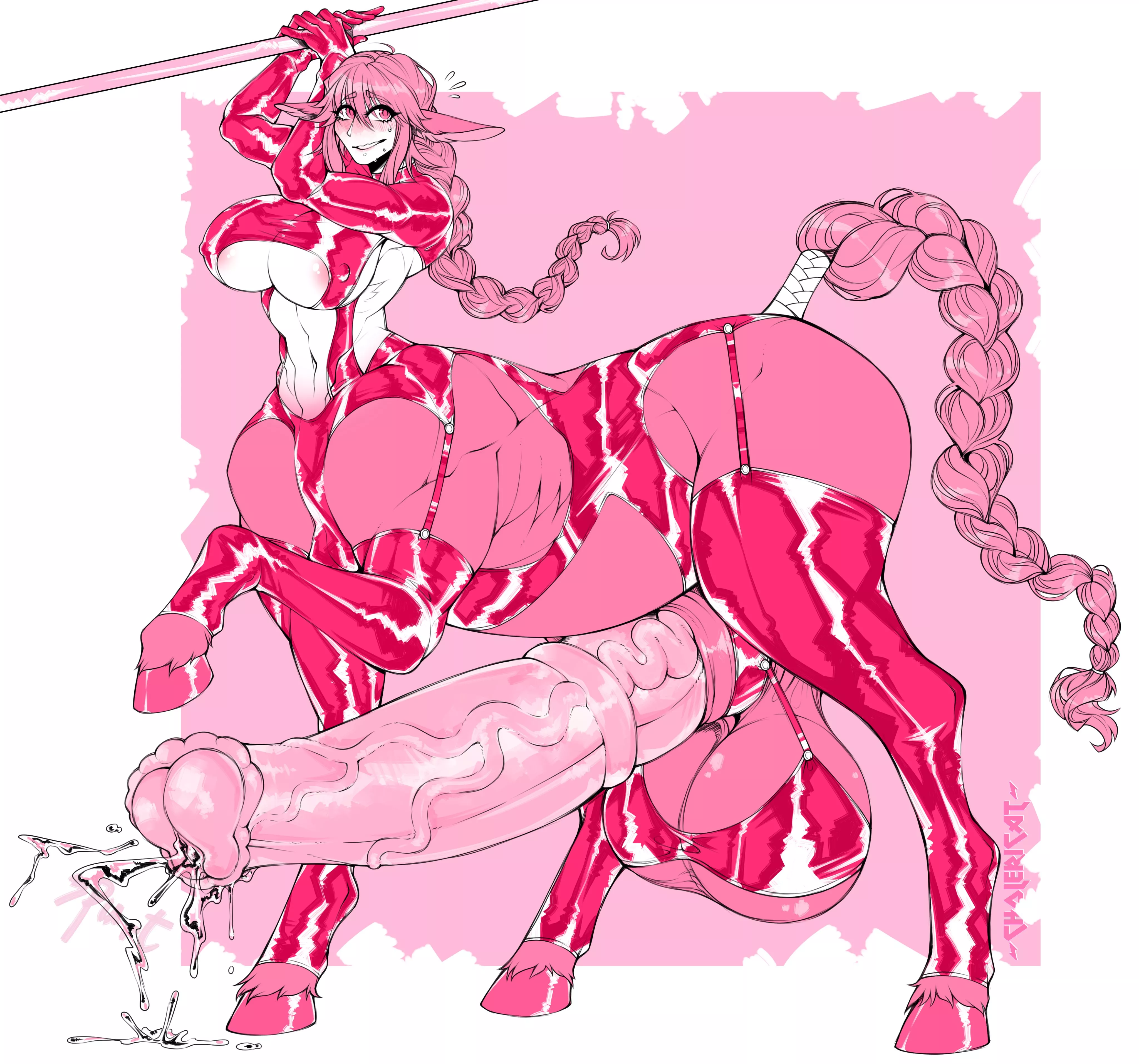 Centauress in latex (cholericat) posted by agheeva