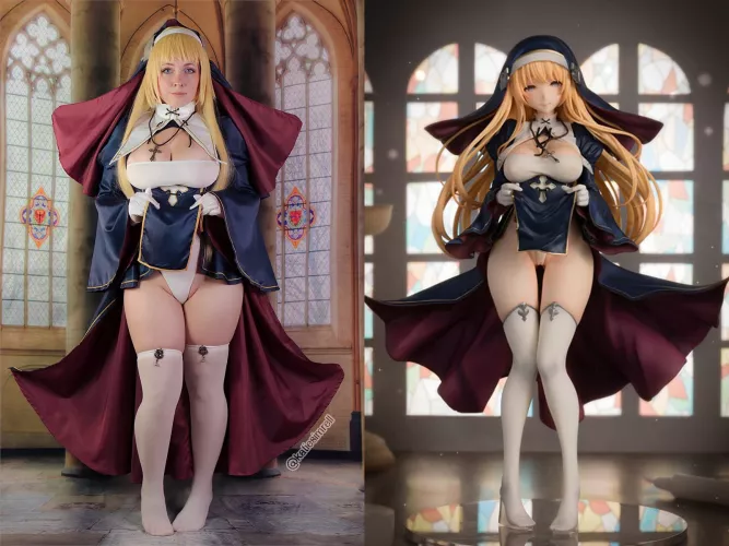 Charlotte the Nun (Cosplay vs Character) by simrell by simrell