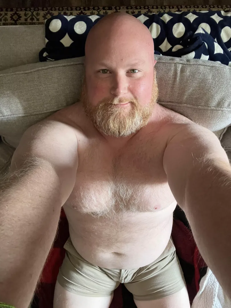 Football and cuddles? 🏈 by atxgingerbeard