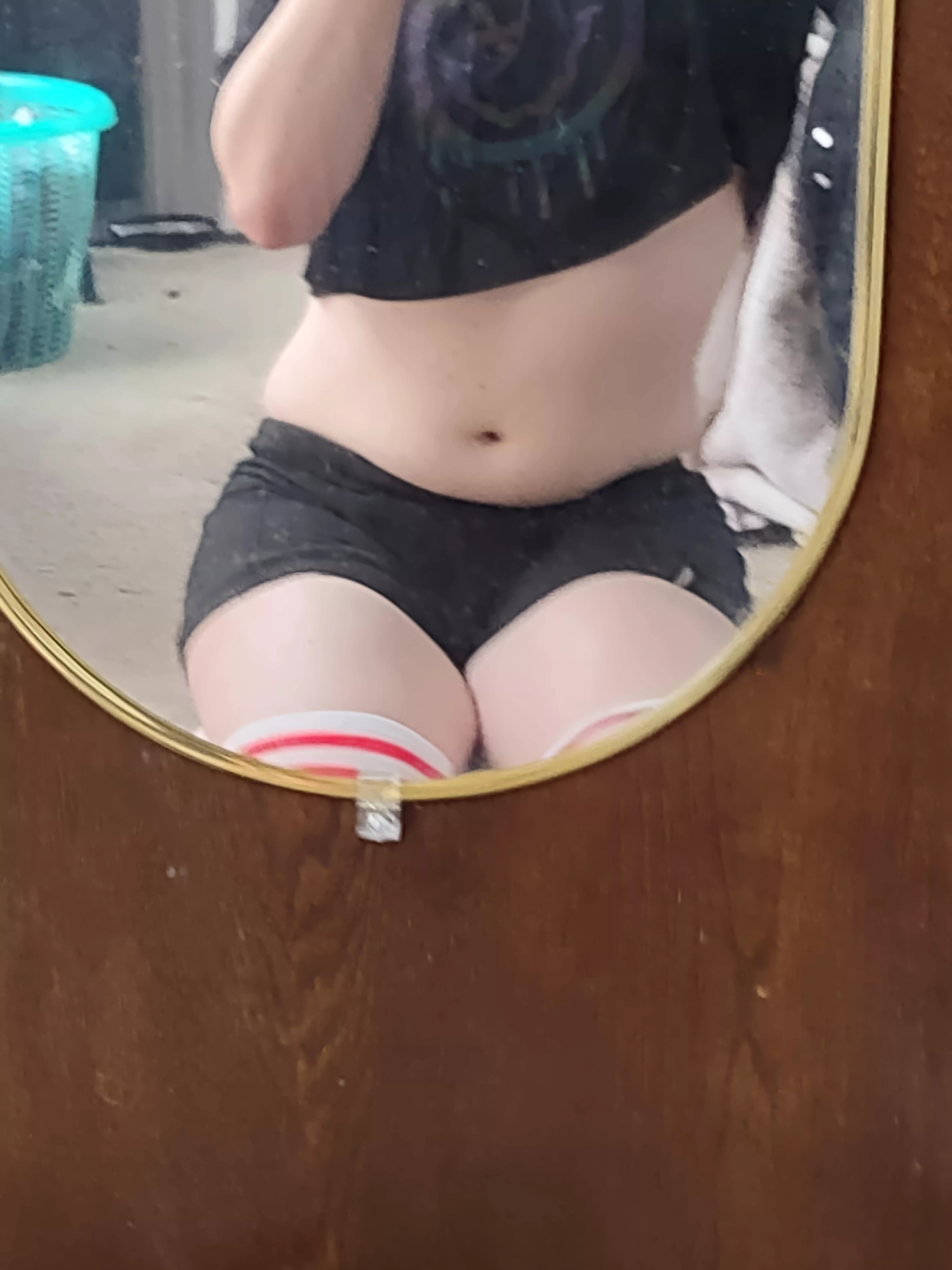 Got some new socks n crop top, how do I look? >w< posted by Otterhismind