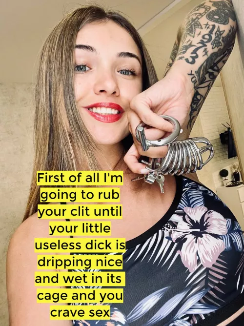 It looks as if she will soon have brought you to the point where you will have forgotten all about your 