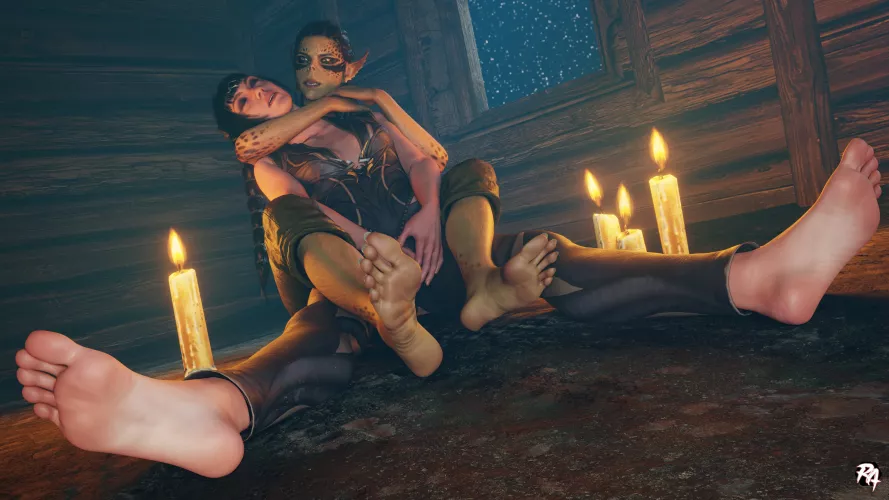 Lae'zel and Shadowheart (RyonAshi) [Baldur's Gate] by Lachryma_ud