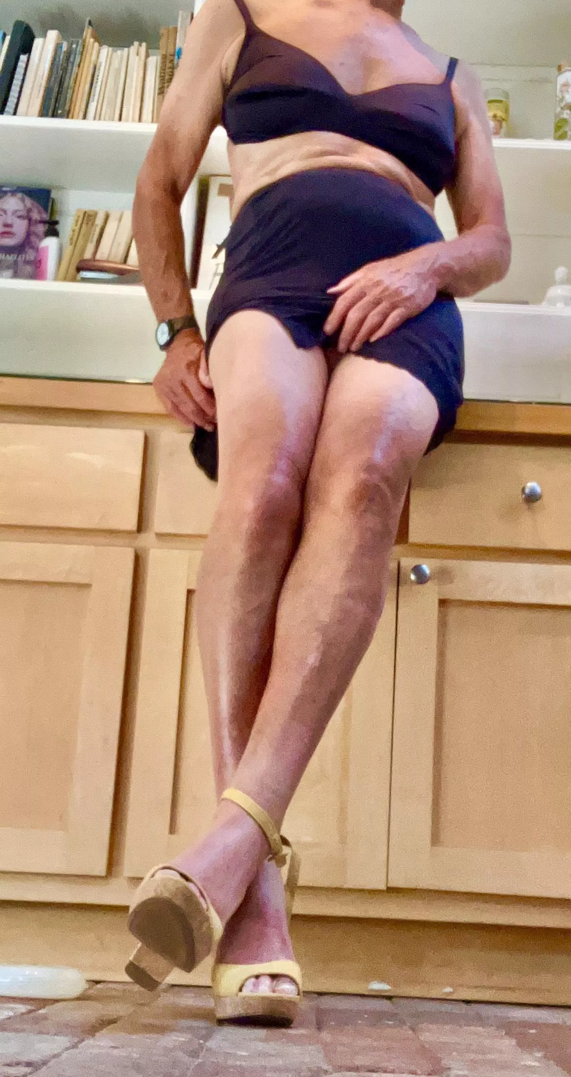 No pantyhose just heels for work today posted by paulinasheer