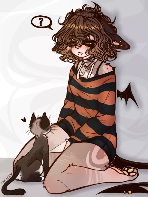 They know when you're sad ❤️ (art by me) by s2taiyous2