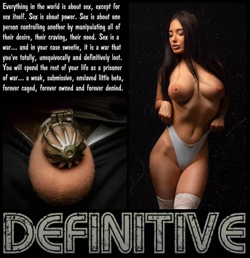 DEFINITIVE [chastity] [femdom] [permanent] by Teas_Denial