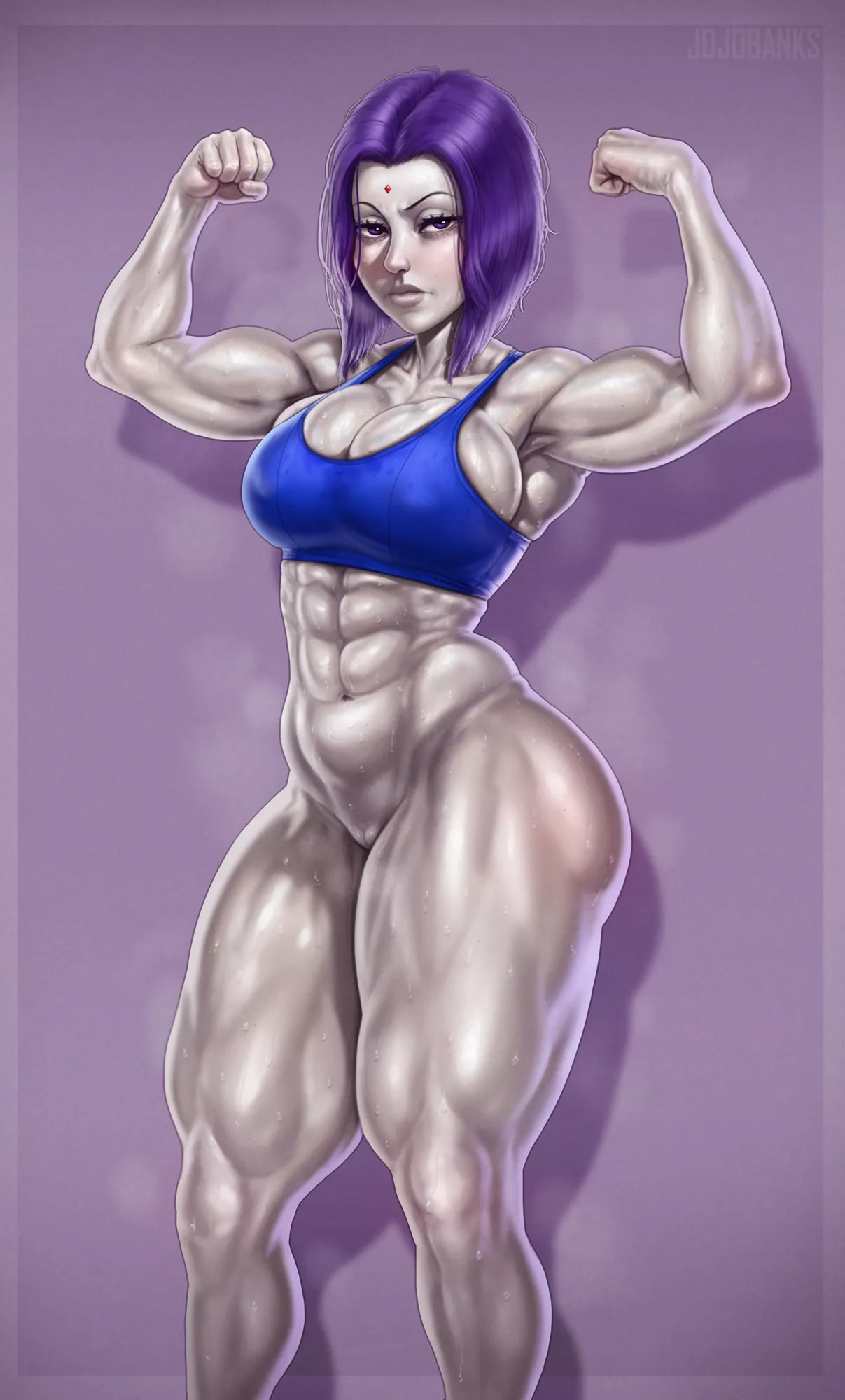 Flexing Raven (JojoBanksHF) posted by HerveAndObserve