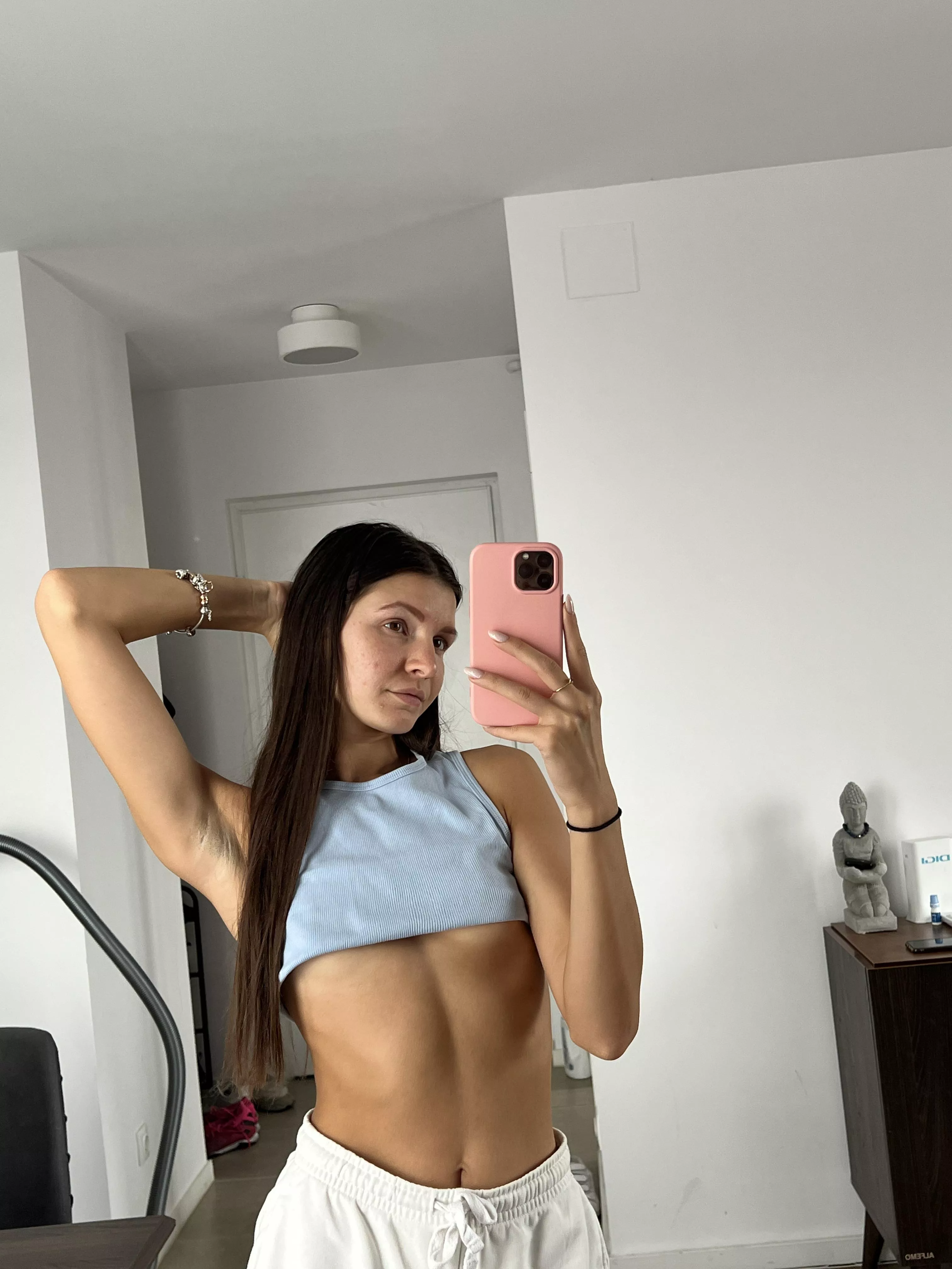 My flat chest or my armpits? 🥹 posted by BitterActz