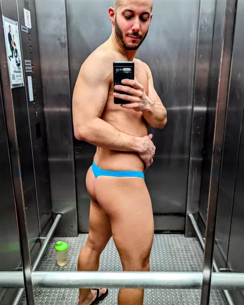 On the way to the roof top terrace ☀️ by mrTHONGbln