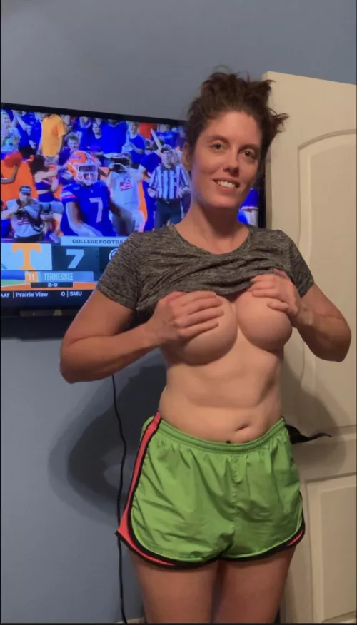 Trying on my new handbra by BustyBrooke01