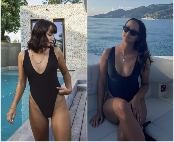 [2] Twins sharing a swimsuit by Jibrail55