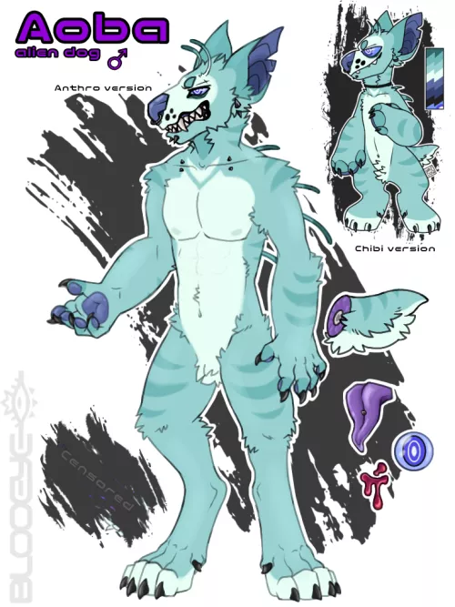 Aoba's new ref by PrinceBloo