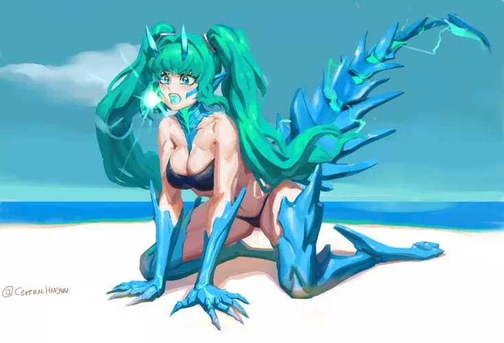 Dragon Miku by me (@HanyuuCentral) by Shyv4na