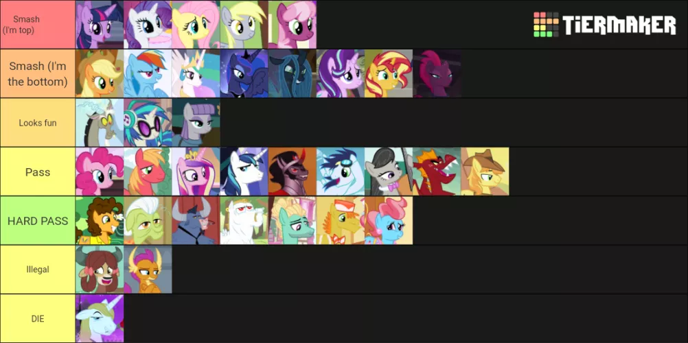 It doesnt have every pony but here's my Smash or Pass by Virtual_Colt
