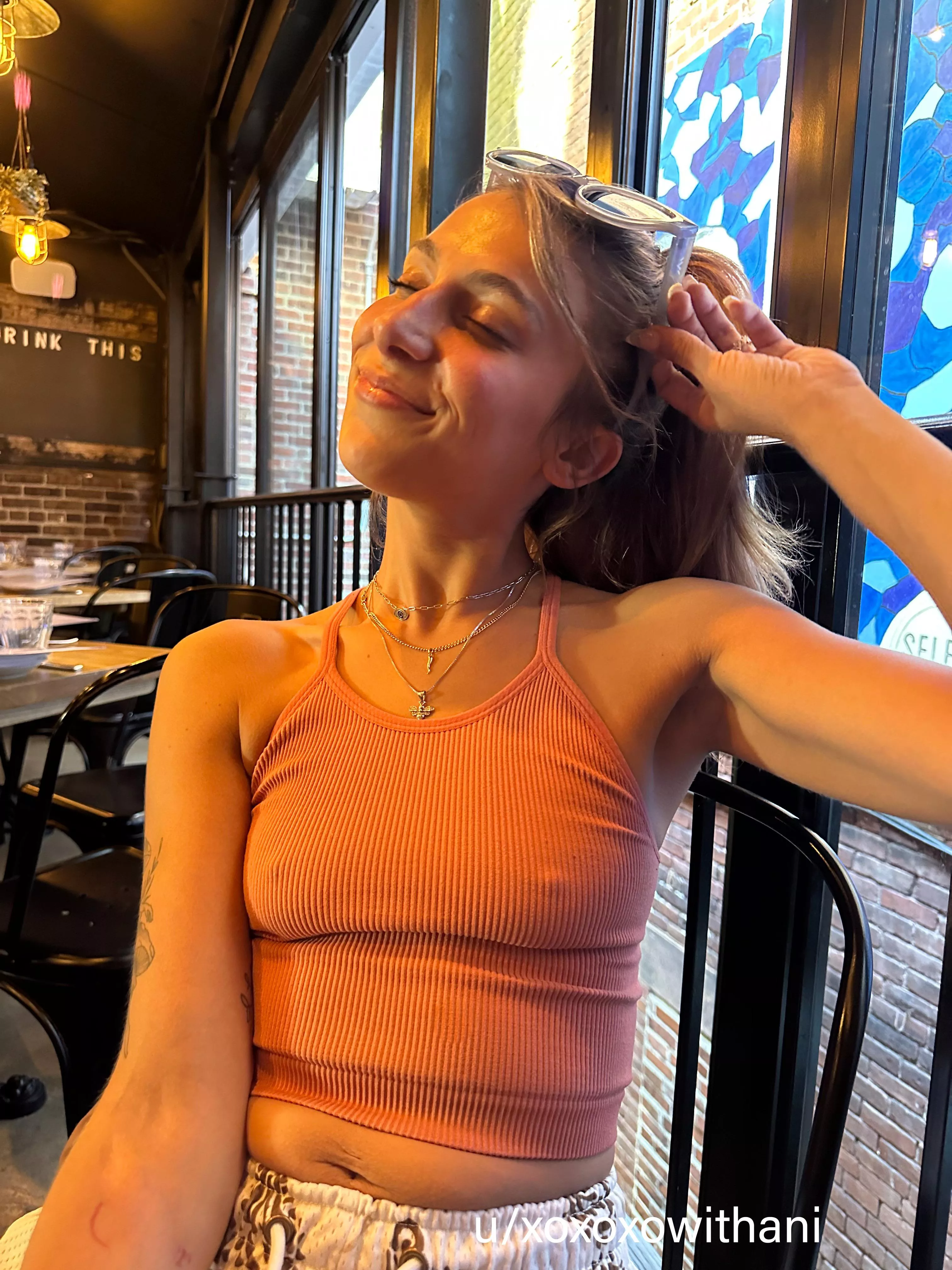 More chill Sunday croptop. 💜 posted by xoxoxowithani