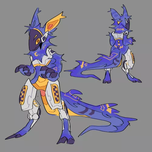 my first protogen design! it was for an adopt :) by tulanqqq