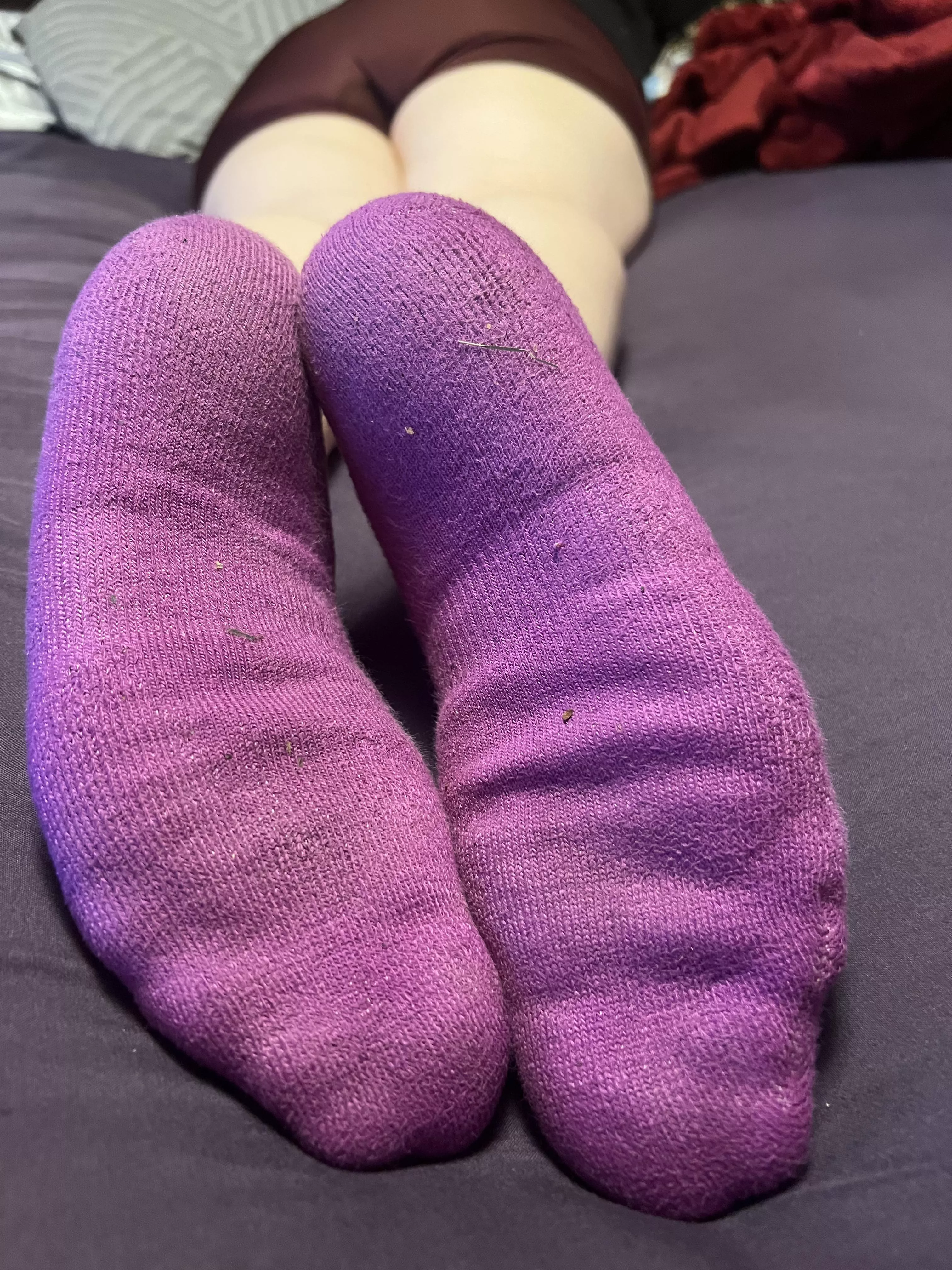 Purple socks are definitely the best. 💜 posted by JensLovelyFeet