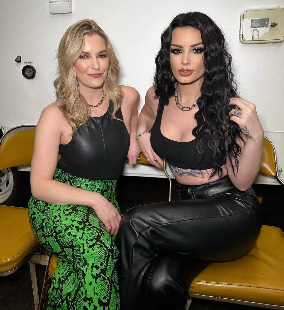 Saraya and Renee Paquette posted by jorodgers966