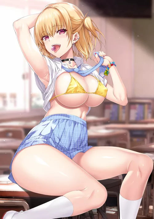 Teasing Gyaru by xSaviour_N