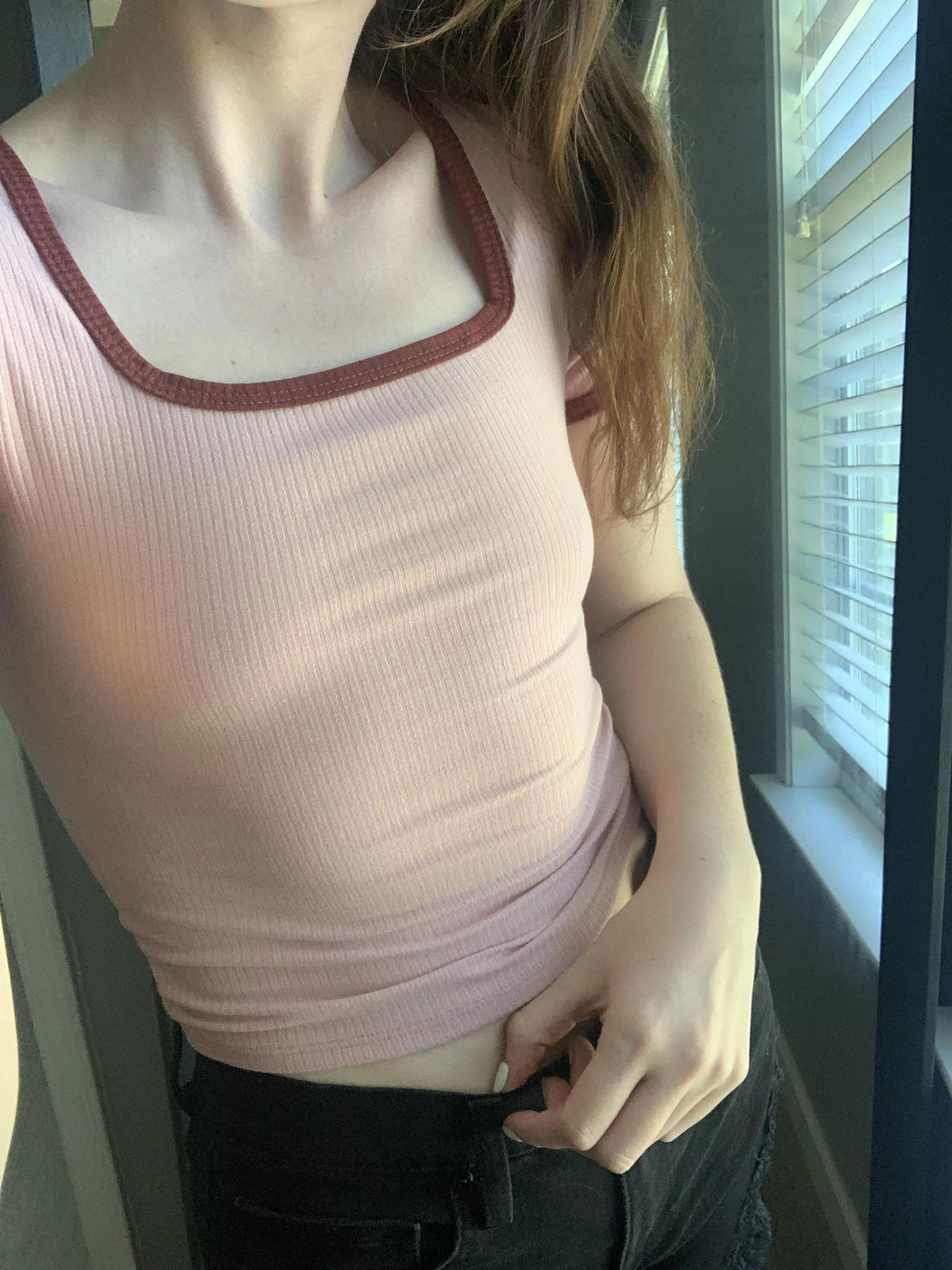 tight pink top 💕 posted by themaryfairyy