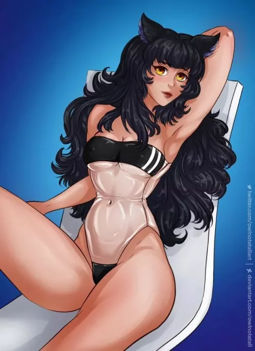 Blake Belladonna in swimsuit (OwlNotAtAll) by OwlNotAtAllNSFW
