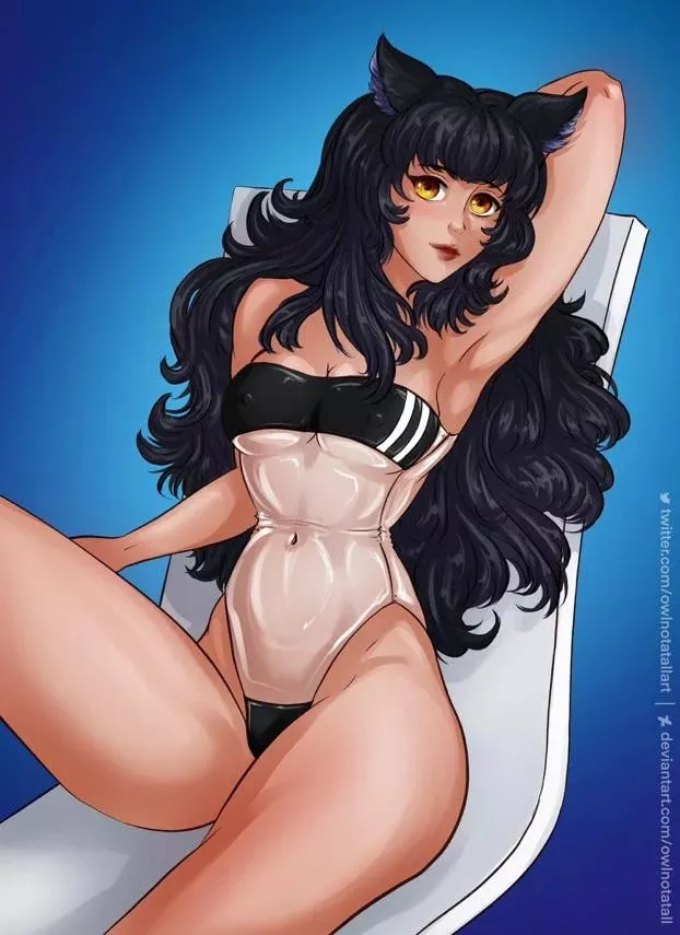 Blake Belladonna in swimsuit (OwlNotAtAll) posted by OwlNotAtAllNSFW