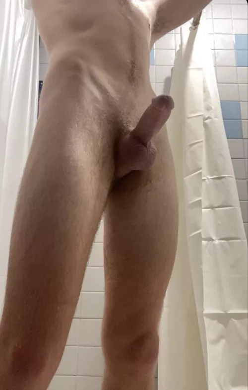 I leave the curtain open when I shower at the gym by madelt44