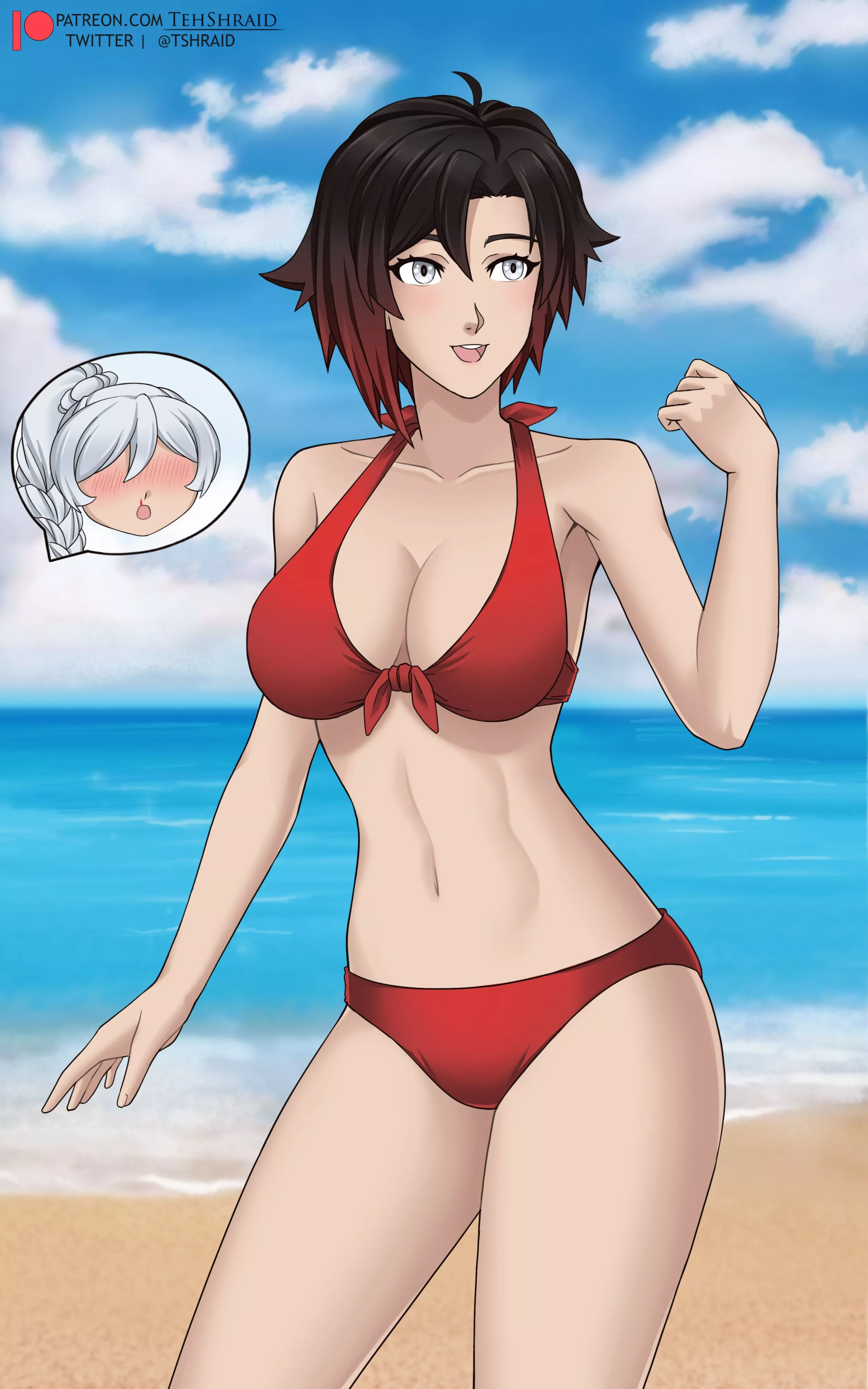 Ruby at the beach (@TShraid) posted by MonkApprehensive4624