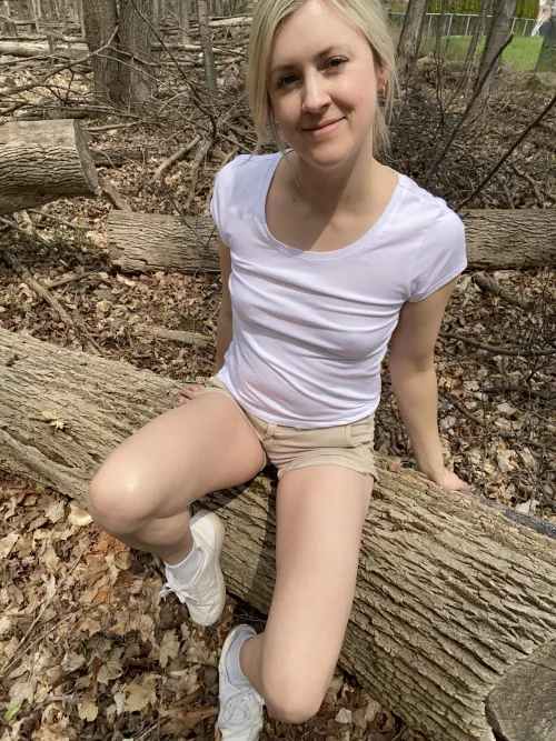 This isn’t the type of wood I wanted to sit on but I guess it will do 🪵 by Liz_XO_