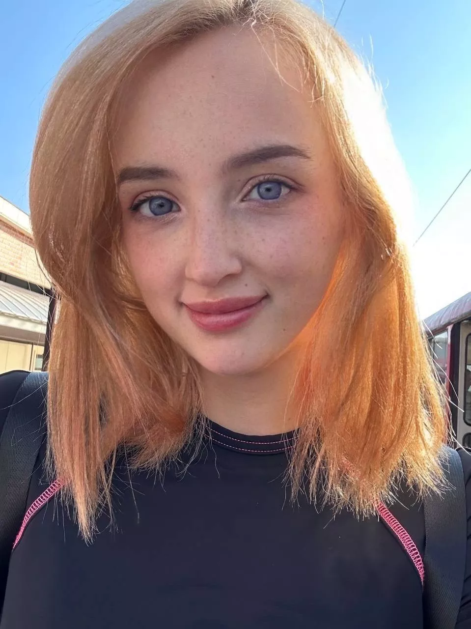 What do you like more, my freckles or my hair? posted by AyliasTheCoder