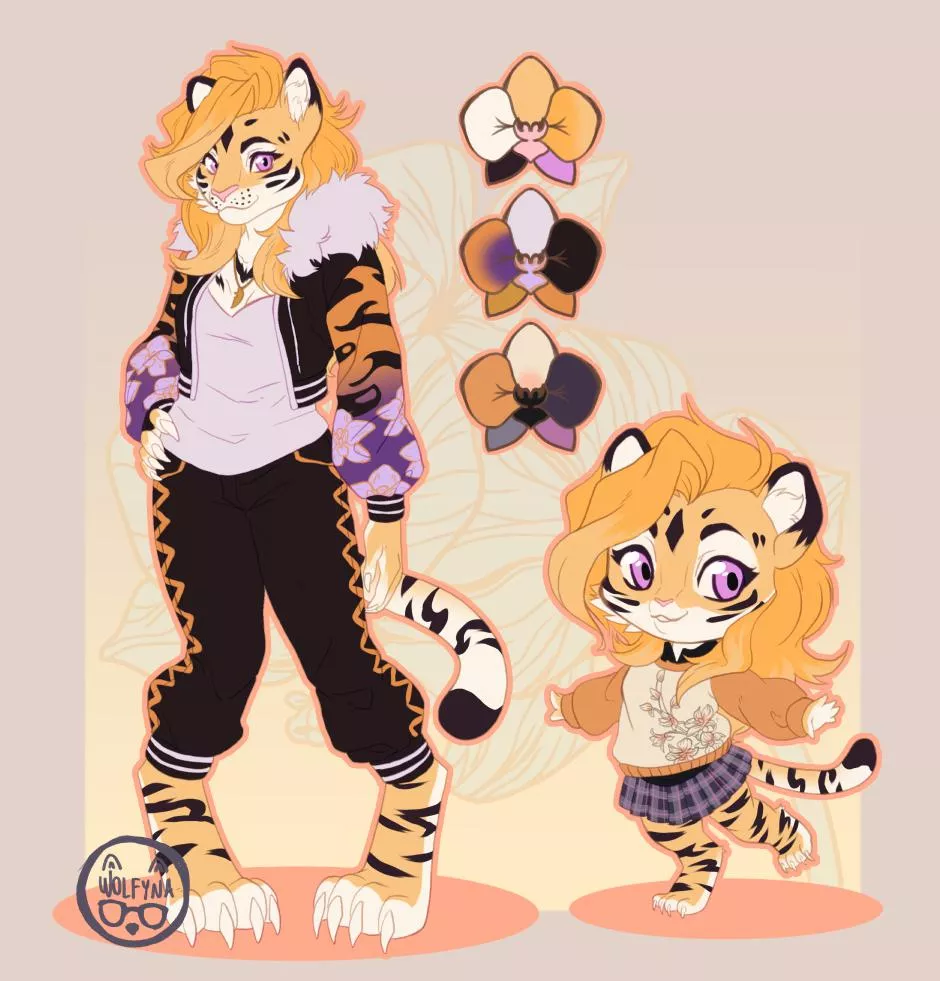 A ref sheet I did a while ago ^_^ posted by wolfyna88