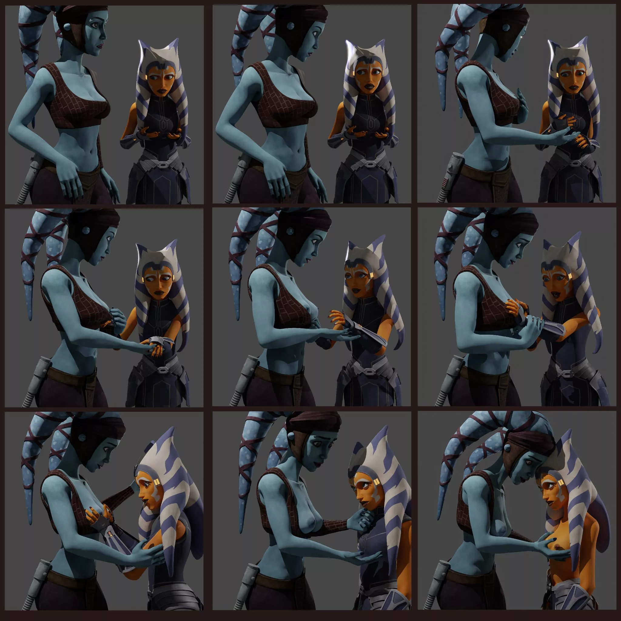 Ahsoka's Jealousy, scene collage (Unveiling Avidity) posted by AdultModels3D
