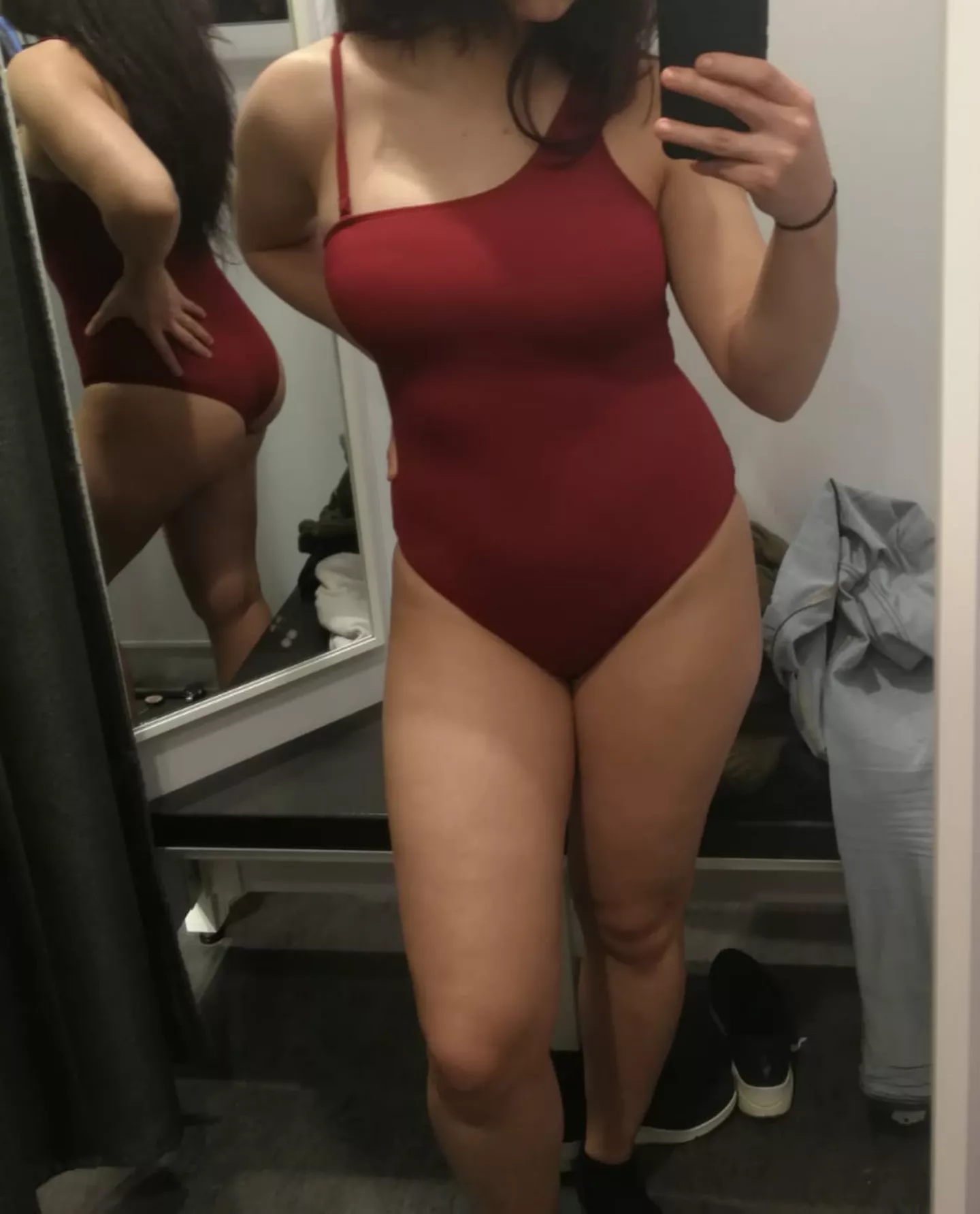 Changing room mirrors are the best to see more! posted by LatinaCeltic