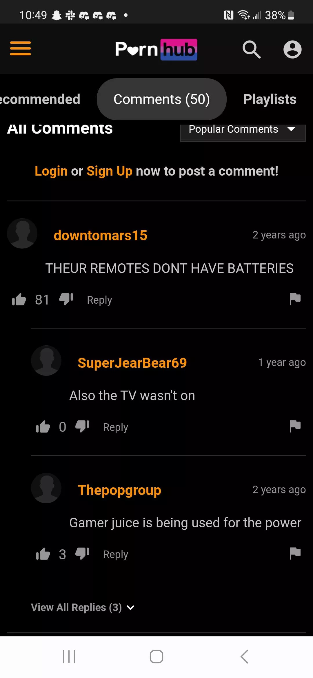 I came for porn, but the comments did the job instead lmfao posted by TheDaddyDeath