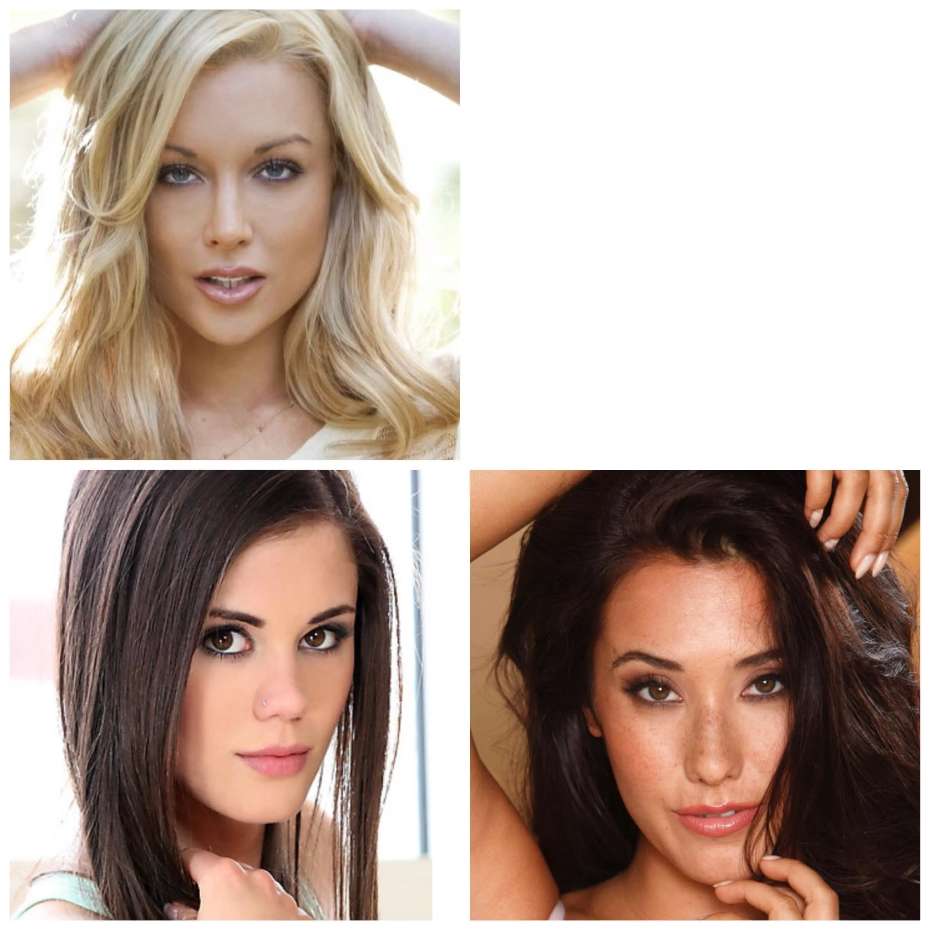 [Kayden Kross] vs [Little Caprice] vs [Eva Lovia] prettiest face? posted by Inananana