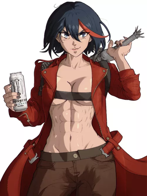 ryuko but dante pose (@yoracrab) [Kill la Kill] by TheTMoneyMan