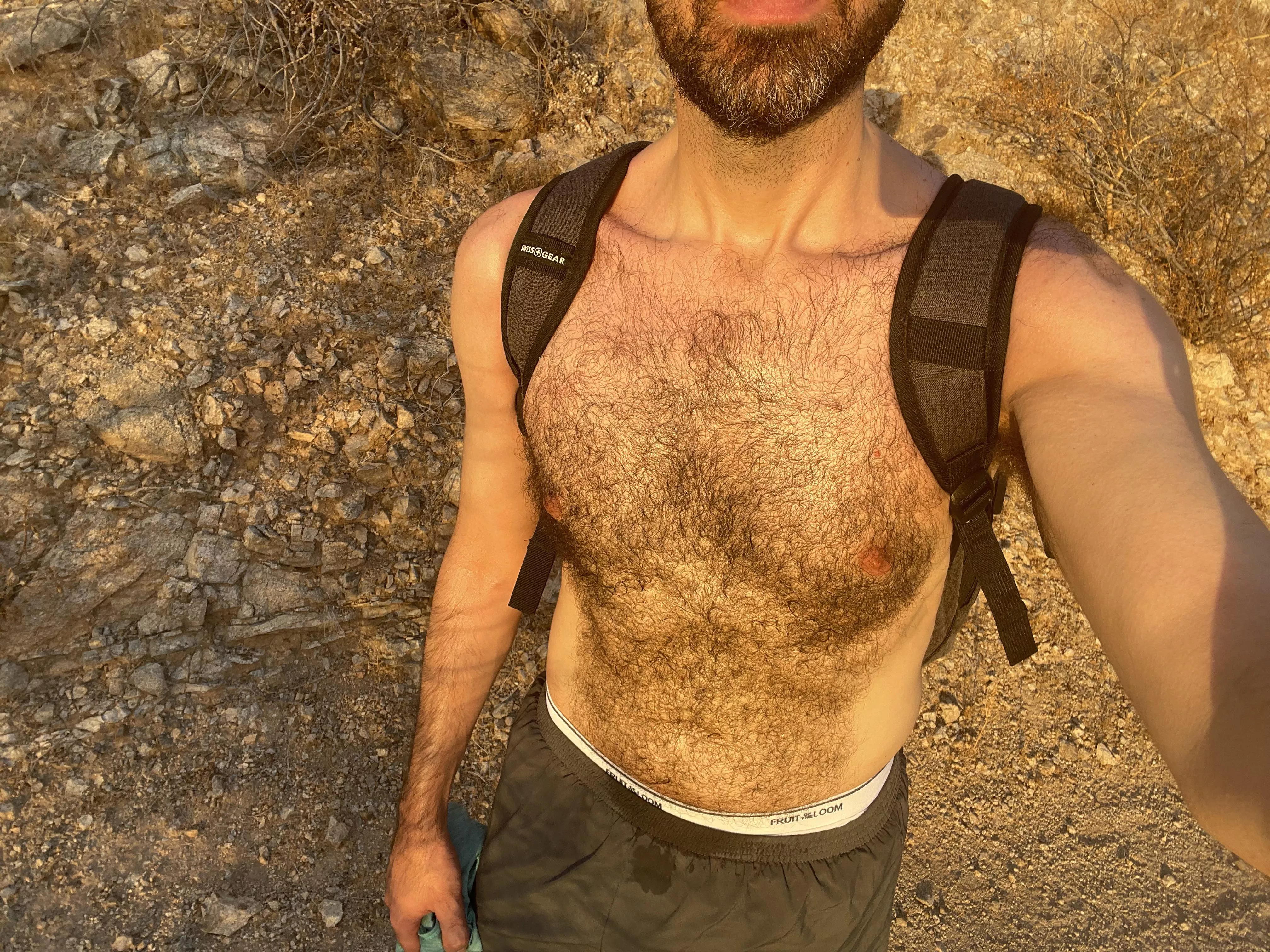 Showing off my fur on the trail posted by Gayyyfun