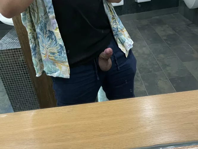 Small boner in the mall bathroom by fiveinchesoffun