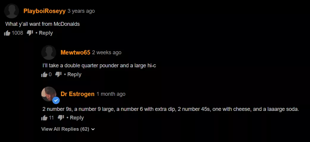 what do you want from macdonalds posted by wlinkinpork