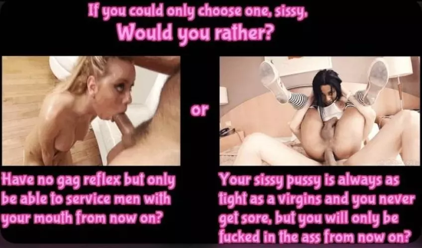 Which SISSY SLUT would you rather be? And why? by nightcross473