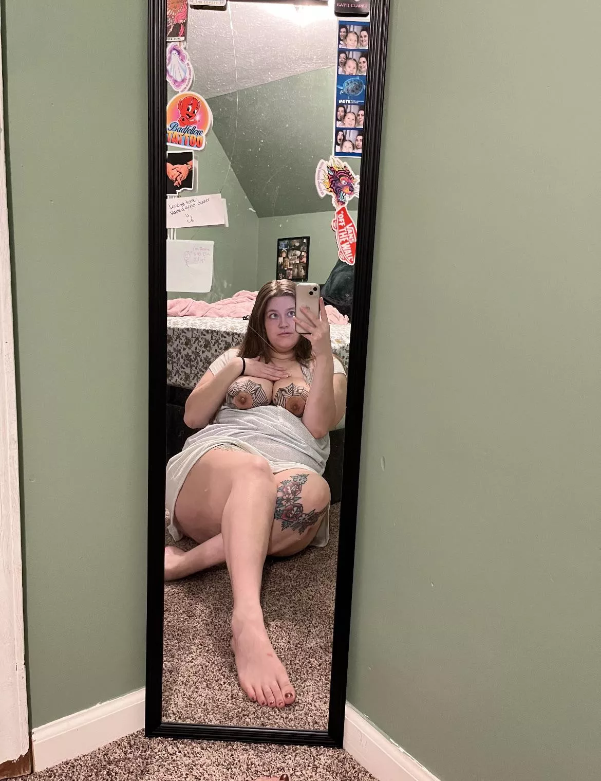 do we like tattoos here? 😅💖 posted by liliesofthevalleyss