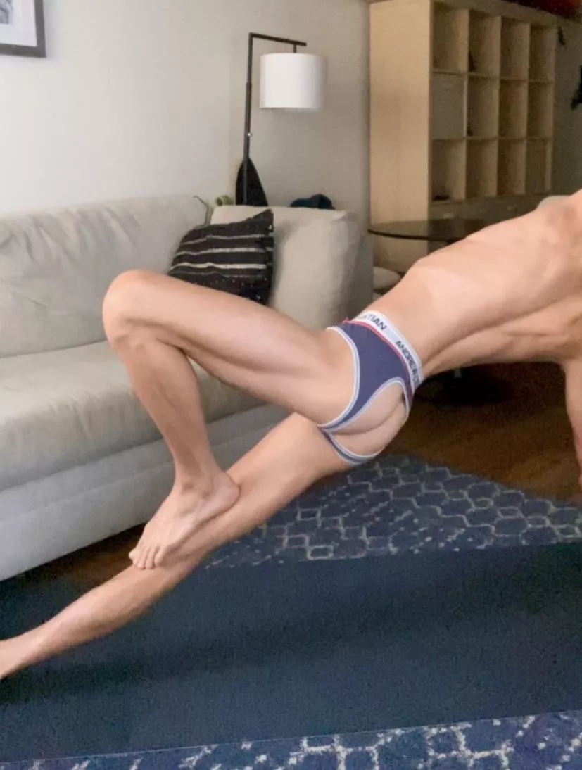 I love doing yoga in a jock posted by kevtwink