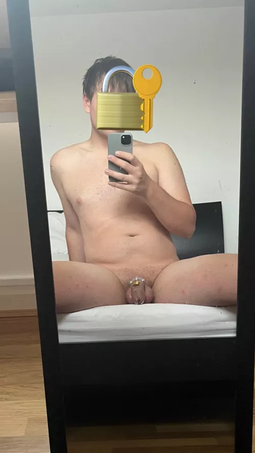 Not seeing my domme for a few weeks so will be stuck in here for now… by mattballantine