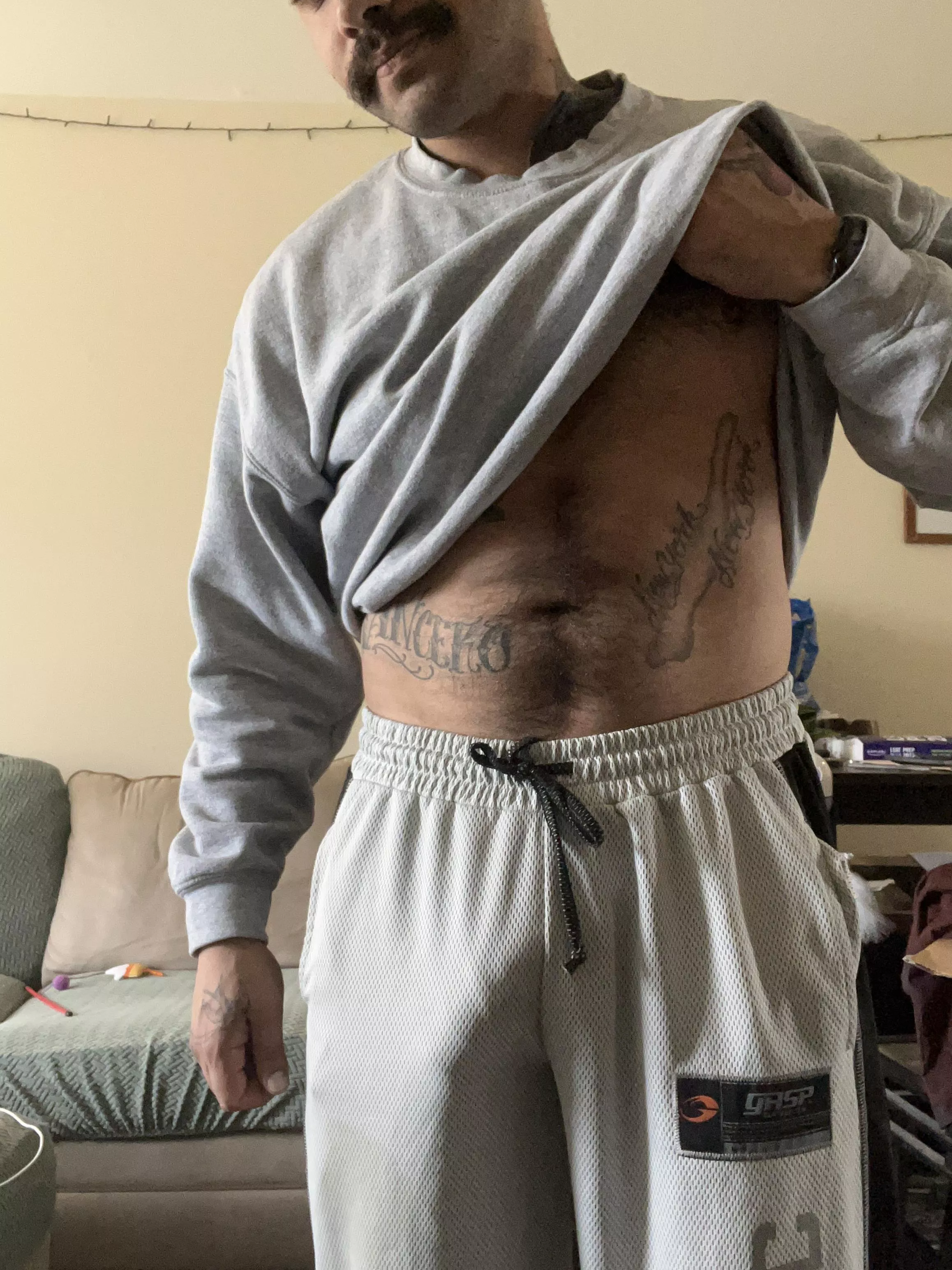 That's a normal amount of bulge for the gym, right? posted by No-Biscotti-6598