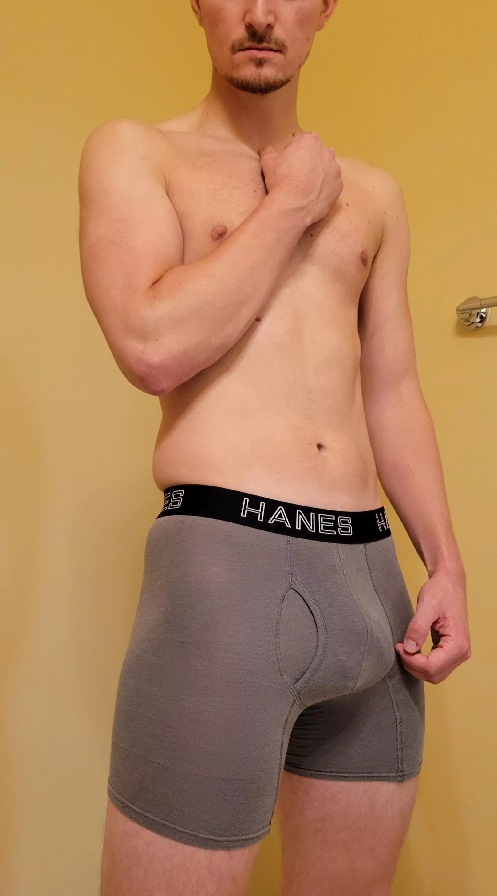 Are non nudes accepted? Up until recently, I was about 15lbs underweight and hated how I looked. After a lot of hard work, I not only feel good, but I actually feel hot! This is the most skin I've ever showed anyone, thought it might be fun! posted by InevitablyNaked